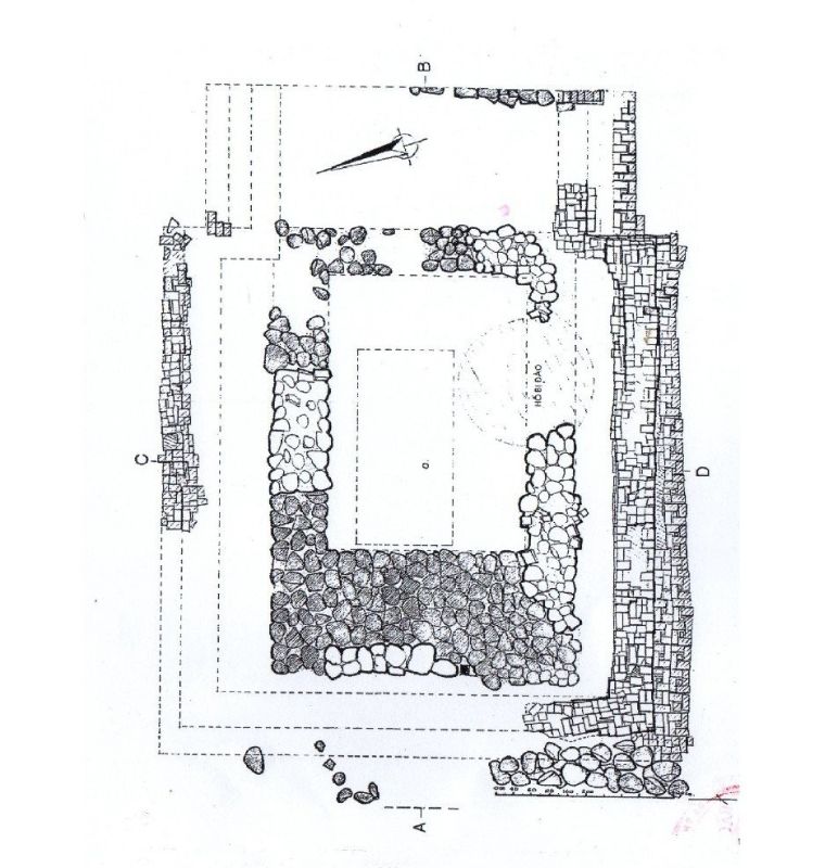 Map of Go Cay Thi B architectural site